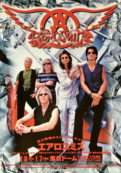Aerosmith 2000 Japan tour flyer (version A) – Japan Rock Archive
