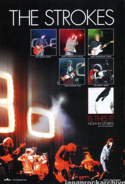 The Strokes 2002/04 Is This It Japan debut album promo ad – Japan Rock  Archive