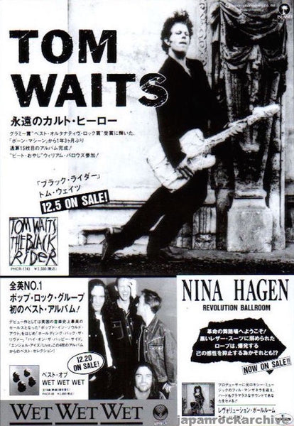 Tom Waits 1994/01 The Black Rider Japan album promo ad – Japan Rock Archive