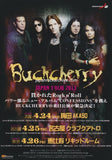 Buckcherry 2013 Japan tour concert gig flyer handbill