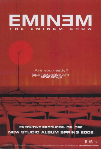 Eminem 2002/05 The Eminem Show Japan album promo ad