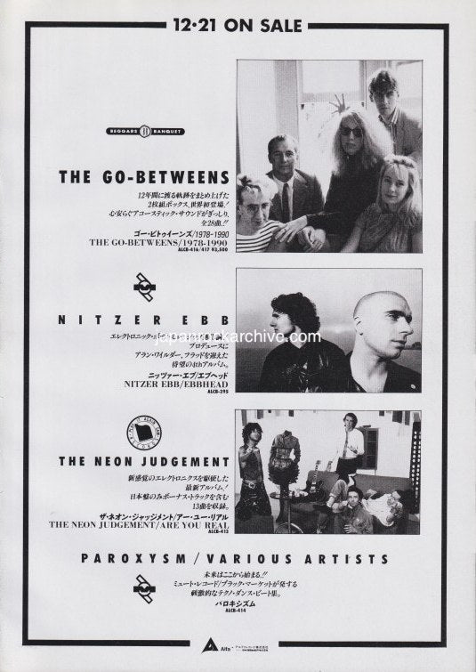 The Go-Betweens 1990/07 1978-1990 Japan album promo ad