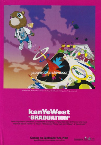 Kanye West 2007/10 Graduation Japan album promo ad