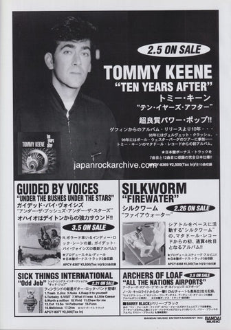 Tommy Keene 1997/03 Ten Years After Japan album promo ad