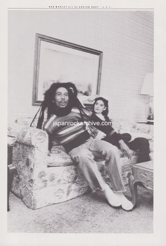 Bob Marley 1981/03 Japanese music press cutting clipping - photo pinup poster