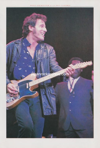 Bruce Springsteen 1981/03 Japanese music press cutting clipping - photo pinup poster