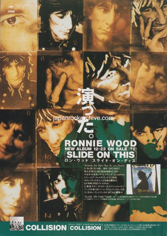 Ronnie Wood 1993/01 Slide On This Japan album promo ad