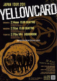 Yellowcard 2011 Japan tour concert gig flyer handbill