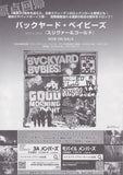 Backyard Babies 2019 Japan tour concert gig flyer handbill